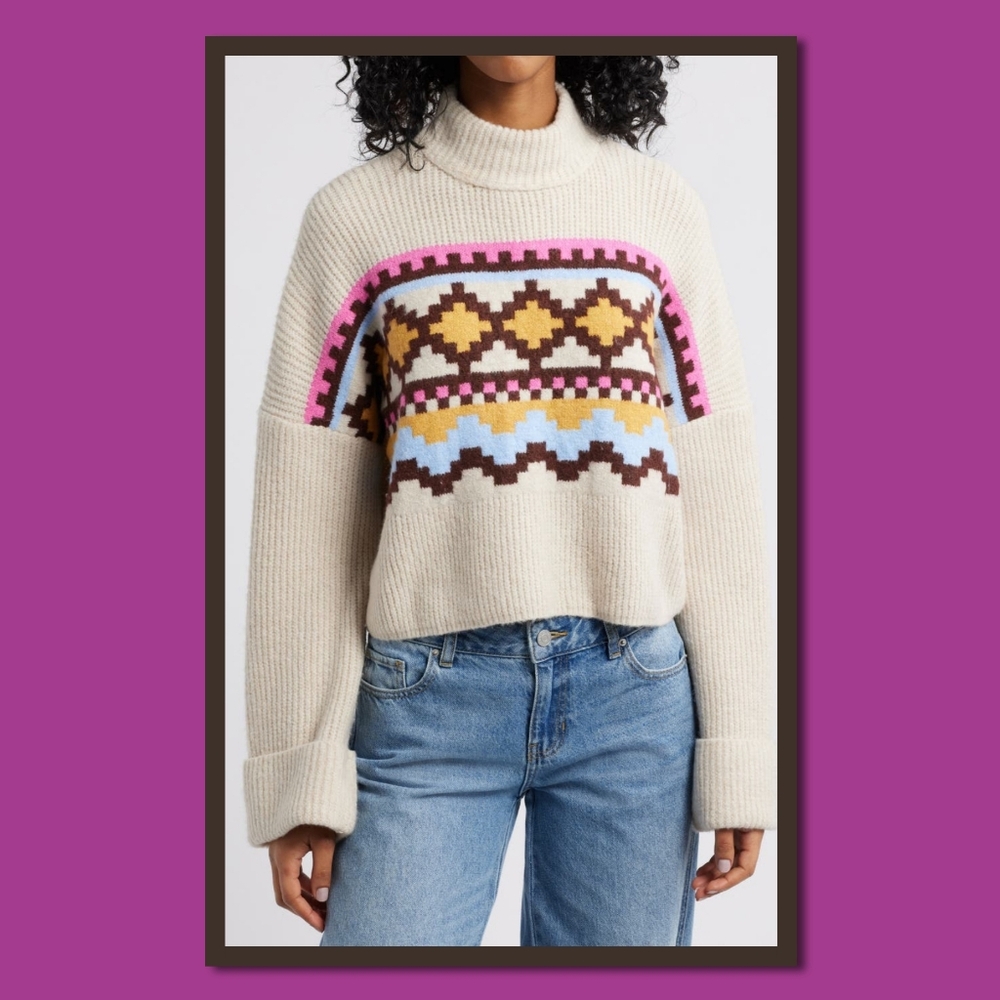 NYC KNITS BY THE SWEATER DEPT FAIR ISLE SWEATER